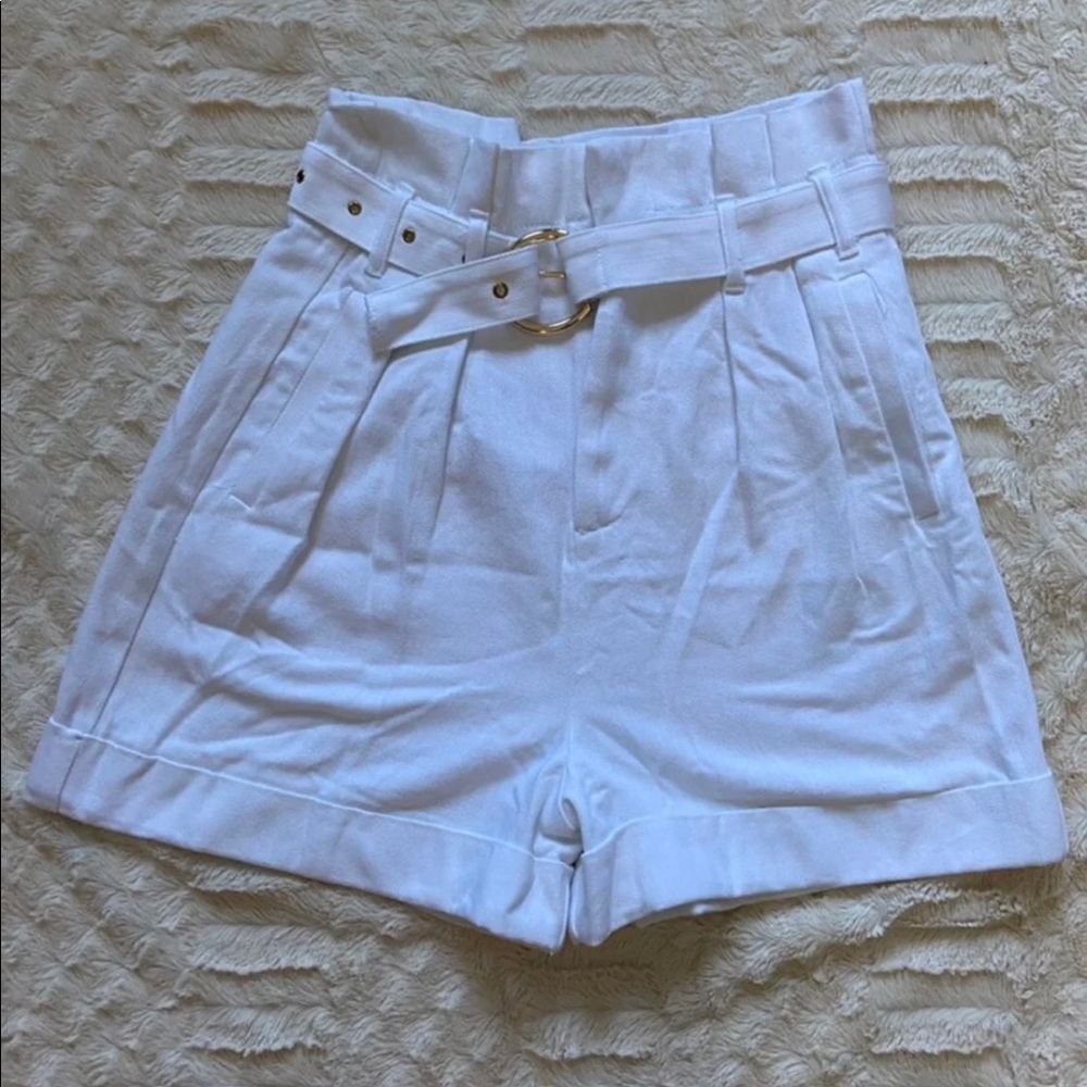 Zara paper bag shorts